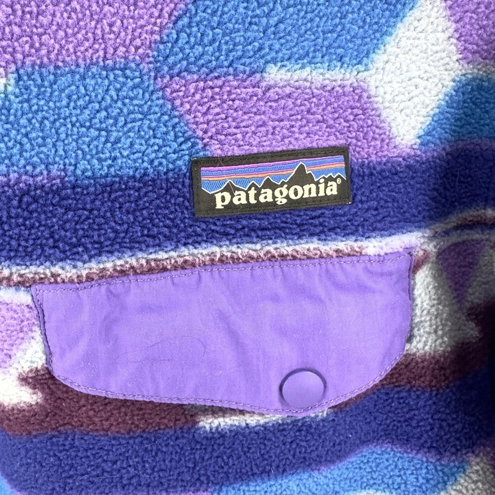 Patagonia Fleece Womens Medium Synchilla Snap T Aztec Southwest Gorp Colorful - Picture 3 of 10